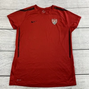 Maglia Nike Dri Fit USA Soccer League donna taglia X- Large rossa Activewear Shirt - Foto 1 di 7