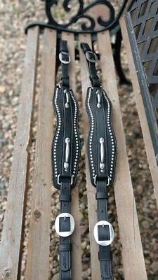 Leather Team Harness Backpads, New, Stainless Steel Hardware - Image 1 of 4