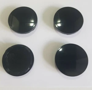 4× centre hub caps universal black 56mm - Picture 1 of 3
