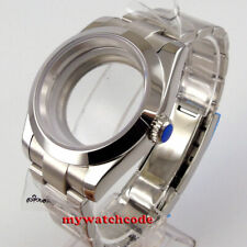 Polished 39MM Sapphire Glass Watch Case Fit NH34A NH35 NH36 8215 ETA 2836 2824