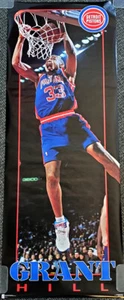 GRANT HILL 1995 Detroit Pistons GIANT DOOR-SIZED 26x76 Costacos Brothers POSTER - Picture 1 of 2