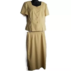 Sag Harbor Vintage Embroidered Skirt Set Size 8 Old Money Soft Girl Cottagecore - Picture 1 of 14