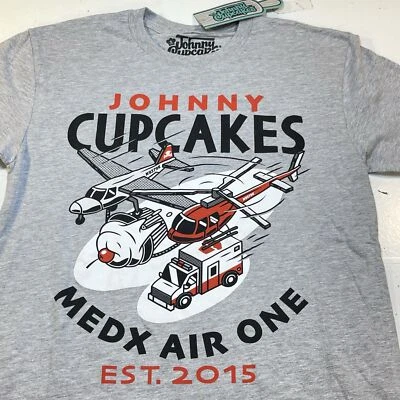 NUEVA CAMISETA NUEVA CON ETIQUETAS JOHNNY CUPCAKES MEDX AIR ONE Para hombres XS ropa de calle grailada Foto 1 de 4