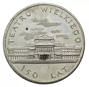 POLONIA 50 ZLOTYCH 1983 Y# 142 150 ANIVERSARIO. ¡DE GRAN TEATRO RARO!! AU-UNC - Imagen 1 de 4