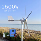 1500W Wind Turbine 5 Blades Wind Generator & 12V 24V 48V Hybrid MPPT Controller