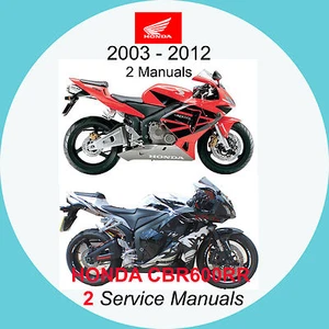 HONDA CBR600RR 03-12 SERVICE MANUAL (2 MANUALS on 1 CD) 03-06 & 07-12 - Picture 1 of 1