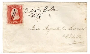 #65 en Edes Falls ME (Cumberland 1852-06) R7 a Welchville ME - Imagen 1 de 2