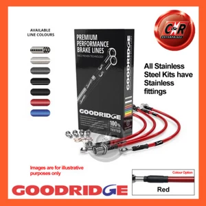 Tubi freno Goodridge acciaio rosso per Ford Transit Connect 2014- SFD0065-4C-RD - Foto 1 di 5