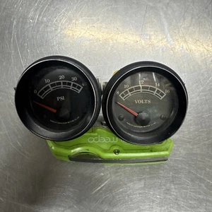 1992 Harley Davidson Ultra Oil Pressure & Volt Gauge USED Pair - Picture 1 of 6