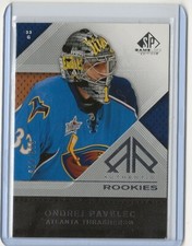 2007 2007-08 SP Game Used Authentic Rookies #186 Ondrej Pavelec 822/999 Atlanta