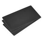 Blank Metal Card 100x60x0.5mm Anodized Aluminum Plate Black 3 Pcs