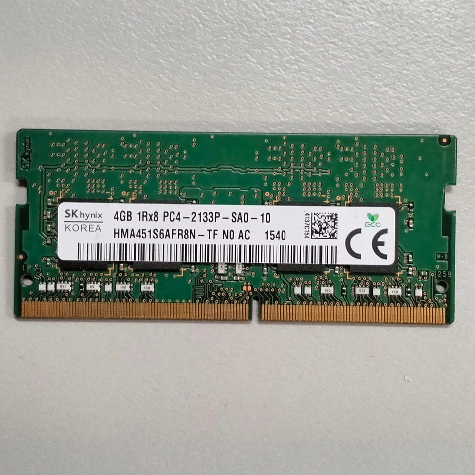 SK Hynix 4GB DDR4 RAM PC4-17000 CL15 2133MHz Non-ECC SODIMM HMA451S6AFR8N-TF - Image 1 of 4
