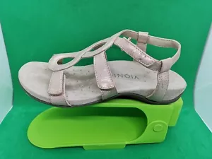 Vionic TVW5391 Comfort Adjustable Three Straps Slingback Sandals Women Sz 6 Pink - Picture 1 of 18