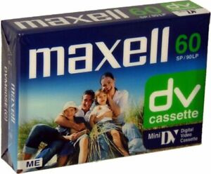 Maxell MiniDV MINI DV 60 min video tapes cassette 10 pack