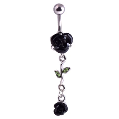 14G Popular Ópalo Gema Ombligo Vientre Anillo Estrás Botón Barra Barra Cuerpo Joyería Foto 1 de 4