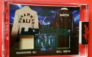 MUHAMMAD ALI WILL SMITH BOXING GAME USED WORN RELIC CARD #1/6 2021 LEAF ULTIMATE - Picture 1 of 3