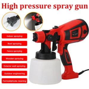 Pistola a spruzzo elettrica ad alta pressione spruzzatore HVLP pistola per pittura portatile strumento - Foto 1 di 19