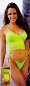 Jelly Swimwear - Black Tankini Top and Hip Hugger Bottom Bikini Medium - Picture 1 of 4