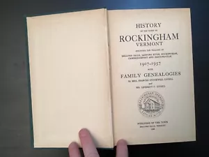 Geschichte von Rockingham Vermont: 1907-1958 Frances Lovell HC Buch Genealogien - Bild 1 von 24