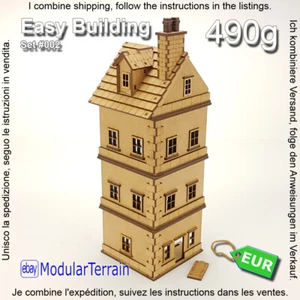 Easy Building set #002 28mm House WarHammer 40K Infinity Bolt Action - Imagen 1 de 12