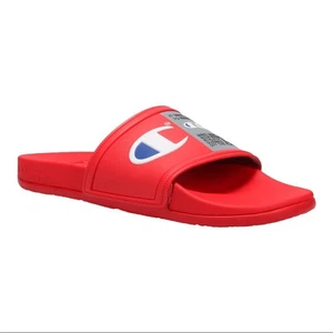 Champion CS Squish Slides Red White Blue Sandals Men Size 10 Slipper - Picture 1 of 6