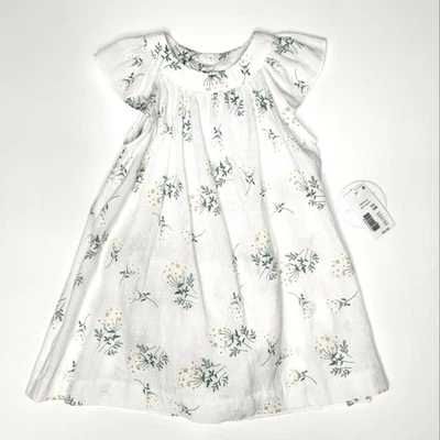 Vestido de Verano Floral Blanco y Verde Colección Edgehill Talla 18 Meses Nuevo con Etiquetas Foto 1 de 4
