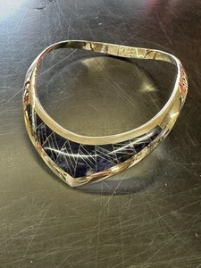 Collar gargantilla lapislázuli vintage mexicano de plata de ley 950 - Imagen 1 de 21