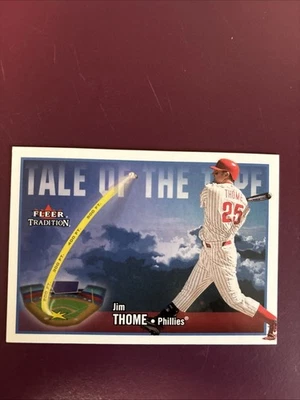 2003 Fleer Tradition Update - Tale of the Tape Jim Thome #U280 - Image 1 of 2