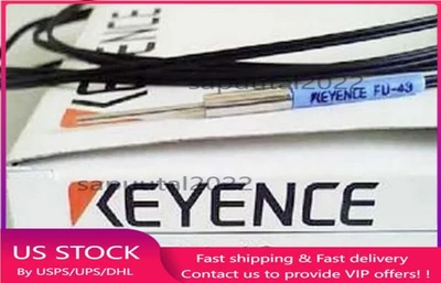 Keyence FU-43 Fiber Optic Sensor Reflective FU43 New  US Free TAX - Image 1 of 3