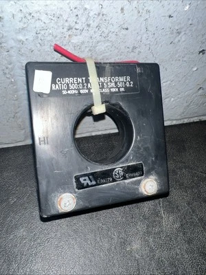 EIL INSTRUMENTS CT RATIO: 500:0.2 50-400HZ 5-SHL-501-0.2 Current Transformer - Image 1 of 4