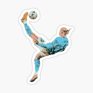 erling haaland soccer manchester city Sticker Gloss l Waterproof uv resistant - Picture 1 of 1