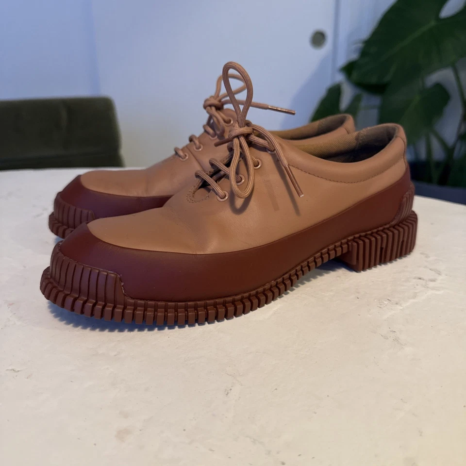 Zapatos Camper Oxford Mujer 38/7.5M Pix Cuero Rosa Cómodos Con Cordones Foto 1 de 4