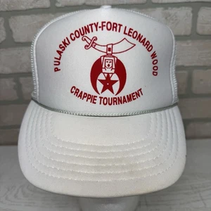 Pulaski County Fort Leonard Madera Crappie Torneo Camionero Sombrero Snapback De Colección - Imagen 1 de 9