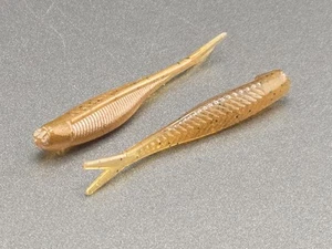 (20)-2" Tracer Shad "Golden Mayfly" Crappie Panfish Jig Grub Shad - Bild 1 von 1