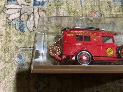 Eligor 1932 Ford Die Cast San Francisco Fire Dept No. 7 Firetruck-Red - Image 1 of 4