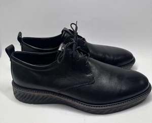 Ecco St.1 Hybrid Lite Schuhe Herren Gr. 12 schwarz Leder bequem Oxford Derby einfach - Bild 1 von 10