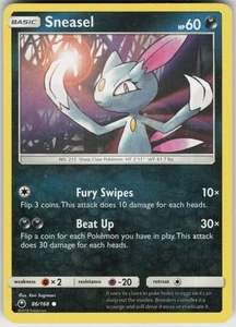Damaged Regular Sneasel 86/168 Common SM - Celestial Storm - Picture 1 of 2