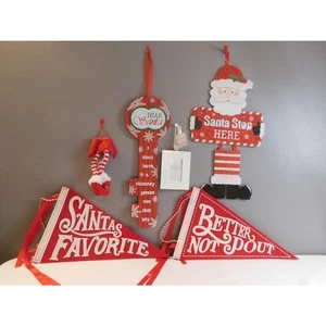 Juego de 6 decoraciones navideñas usadas - Imagen 1 de 3