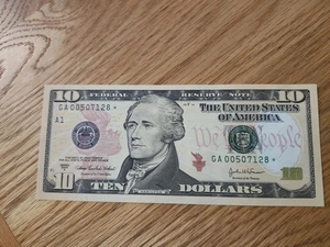 2004 A $10 "STAR NOTE" GEM/UNC BOSTON DISTRICT GA00507128* 00 START 2 OF 2 CONS  - Picture 1 of 5