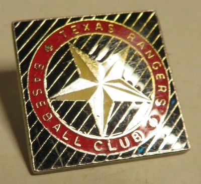Vintage MLB Texas Rangers Baseball Club Epoxy Pin Silver Tone Star 1995 GUC 7/8" - Image 1 of 4