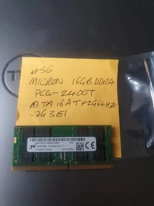 Micron 16GB DDR4 Pc4-2400T MTA16ATF2G64HZ-2G3E1 Ref 56 Laptop RAM - Bild 1 von 1