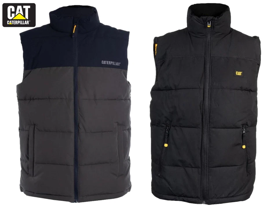 Mens CAT Bodywarmer Gilet Caterpillar Arctic Zone Water Resistant Insulated Vest - Image 1 of 1