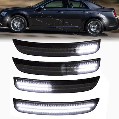 4x Luces de señalización laterales LED delanteras traseras para Chrysler 300 300C 300S 2015-2023 Foto 1 de 4
