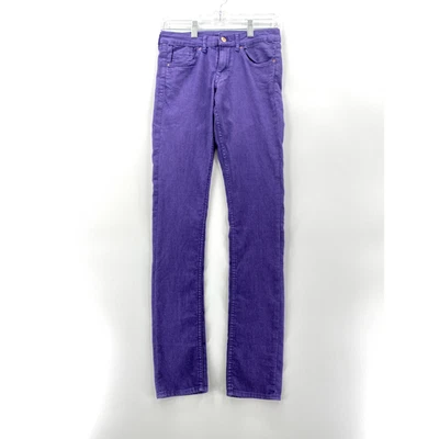 Разделенный H & M красный концепция джинсовой ткани джинсы женщин размер 8 фиолетовый эластичной узкие ноги новый - Изображение 1 из 4
