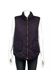 41 Hawthorn Stitch Fix Sz Large Dark Purple Wilco Solid Quilted Vest - Picture 1 of 7