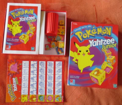 Pokemon Yahtzee Junior MB Spiele Gesellschaftsspiel Pokémon Glurak vollständig - Bild 1 von 4