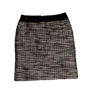 Tahari Damen Rock Größe 4P Petite Arthur Levine Stoff Tweed Glitzer gefüttert - Bild 1 von 14