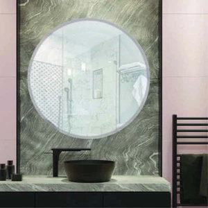 36" Round Frameless Wall Mirror, Vanity Bathroom Mirror - Picture 1 of 1