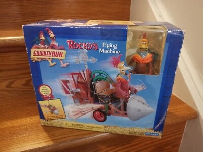 NiB! Коллекционная игрушка Chicken Run Rocky's Flying Machine 2000 Playmates - Изображение 1 из 2