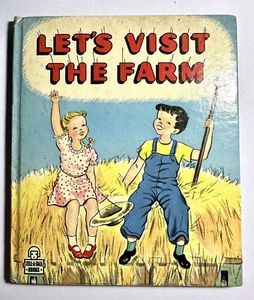 Let's Visit The Farm 1948 Virginia Cunningham Rand McNally book E Keyser art - Picture 1 of 3